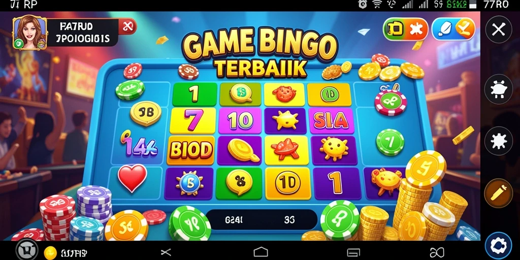 Screenshot gameplay 77RP yang menampilkan keseruan Bingo.