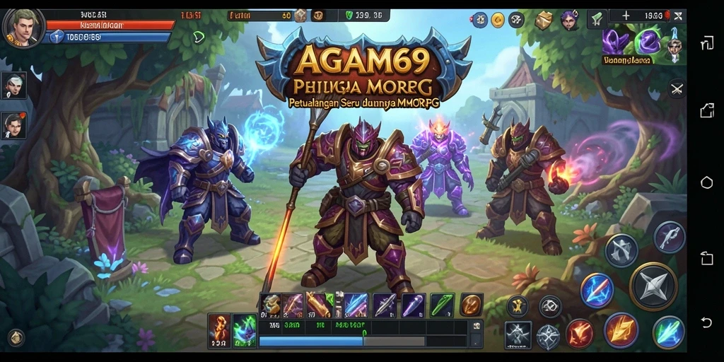 Tampilan gameplay AGAM69 yang menakjubkan dalam dunia MMORPG.