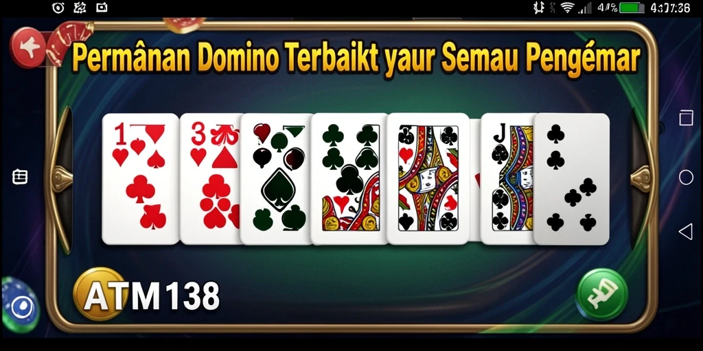 Screenshot permainan Domino di ATM138 dengan gameplay seru.