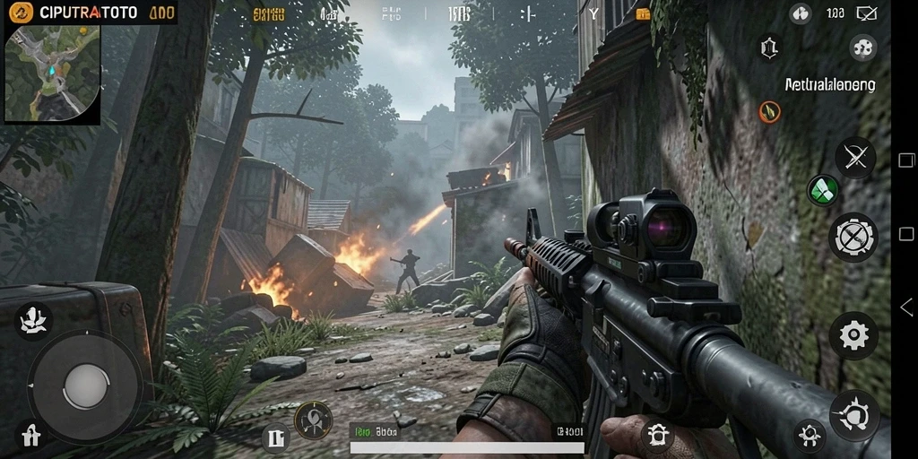 Gameplay seru dalam CIPUTRATOTO dengan aksi FPS yang mendebarkan.