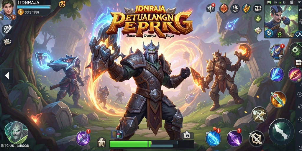 Tangkapan layar dari gameplay seru IDNRAJA di dunia RPG.