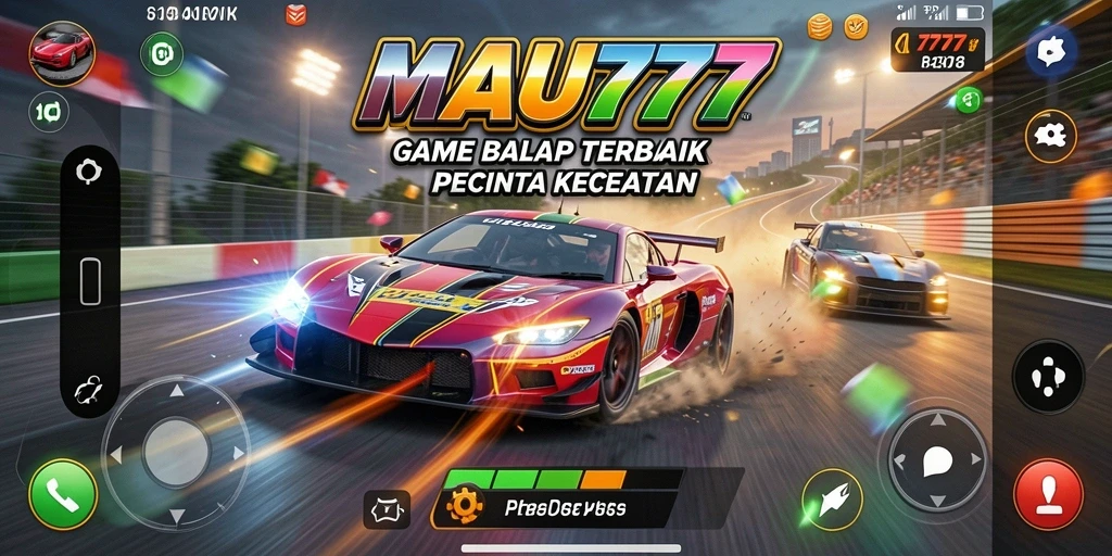 Tangkapan layar gameplay MAU777 menampilkan aksi balap yang cepat dan seru.