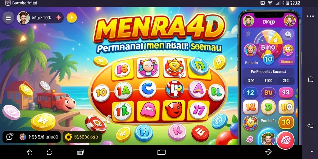 Tampilan gameplay seru dari MENARA4D dengan tema Bingo yang beragam.