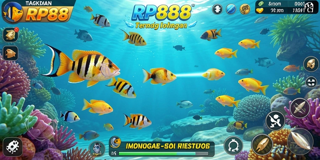 Gameplay seru Tembak Ikan di RP888 dengan grafik menawan.