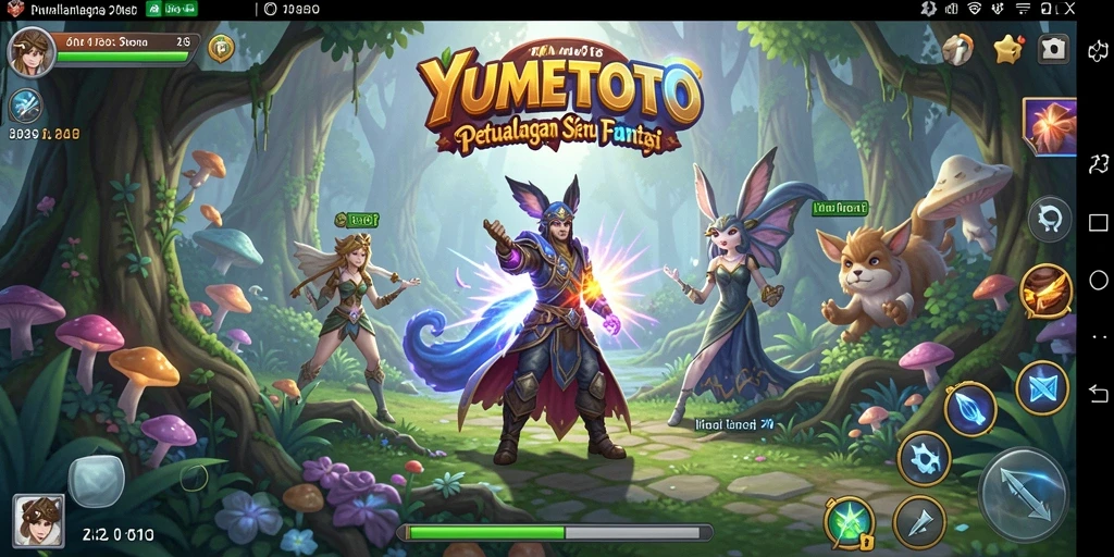 Gameplay YUMETOTO menampilkan petualangan seru dan grafis menawan.